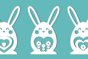 Zu sehen ist das Beitragsbild 1 zum Thema: Plotten für Ostern: Kreative DIY-Ideen für Deko und Geschenke